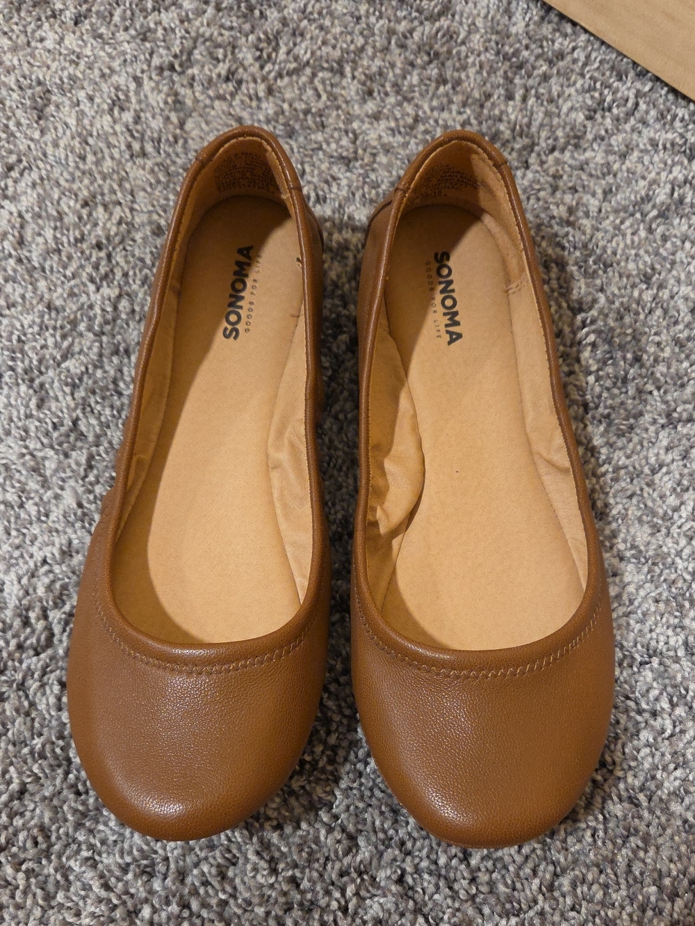 Sonoma Brown Flats Size 8M